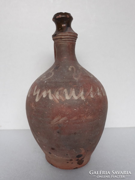 Vasvár antique bucsujáró holy water pot / ceramic jug