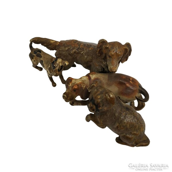 Viennese bronze dogs m00812