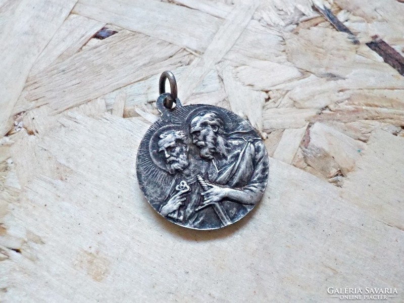 Silver plated religious pendant