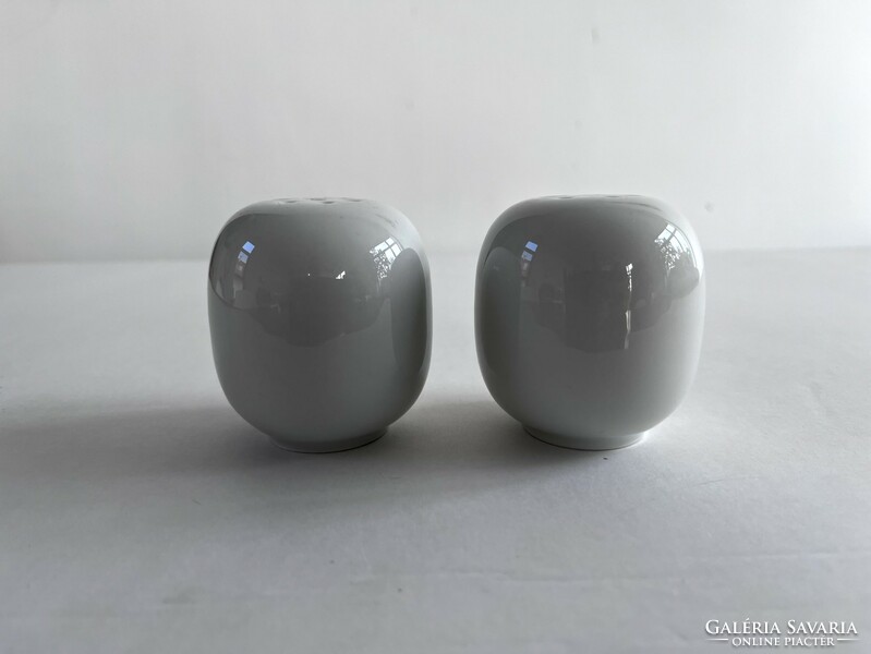 2 Great Plains porcelain saturn salt shaker, salt and pepper shaker, spice shaker, spice holder