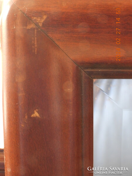 USA Drexel és Thomasville mahagóni íróasztal, asztal és tükrök