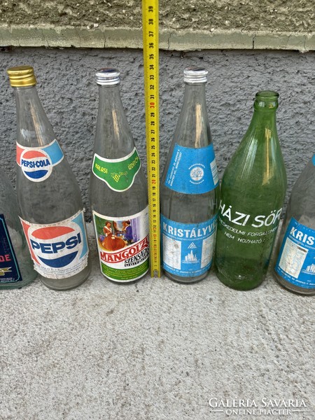 Borsodi retro üveg sörös Gyöngy üdítős Orange Pepsi Cola Szörp  Kristályvîz Tonic nosztalgia darab