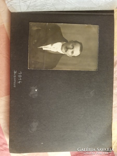 Vadász Miklós festőművészről készült fotók, albumban 1914-1921