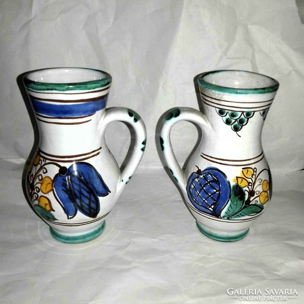 Habán bokály folk-style ceramic spout/vase - even in pairs