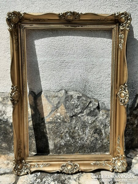 Antique wonderful baroque blondel wooden picture frame in good condition 108 cm x 78 cm