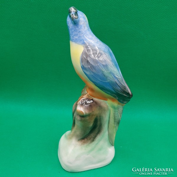 Ritka gyűjtői Bodrogkeresztúri kerámia papagáj figura