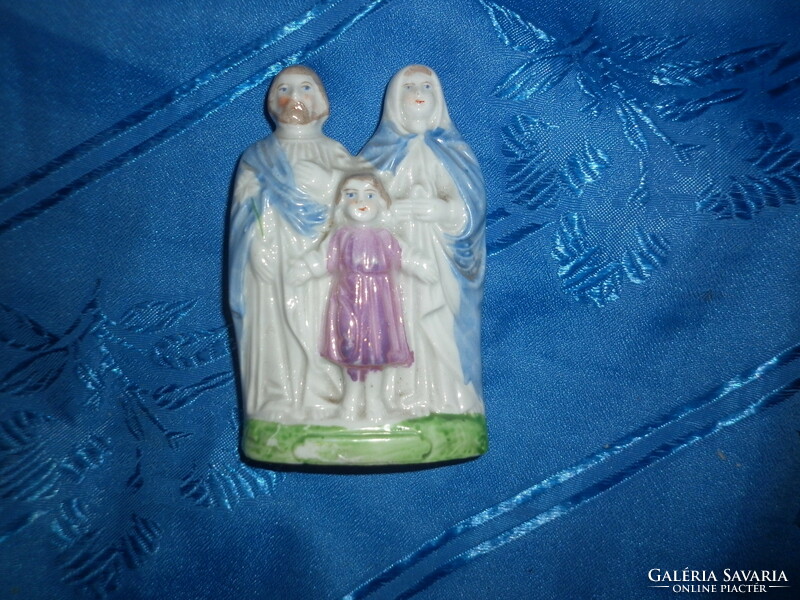 Antique tiny holy family porcelain figurine