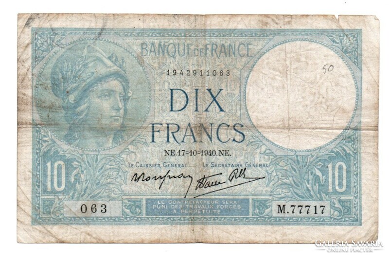 10   Frank      1940    Franciaország