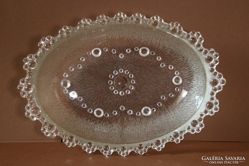 Masserini barocco Italian bubble oval bowl, 50s-60s