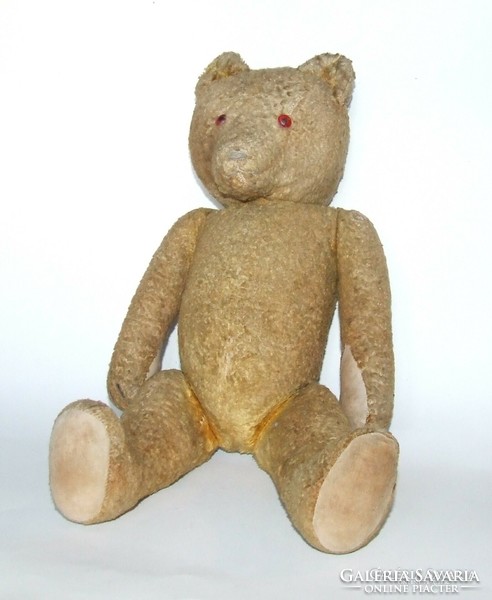 Old antique old humped teddy bear, bear, teddy bear toy figure