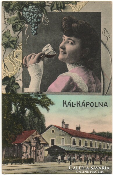 B - post 278 clean Hungarian cities and towns: kál-kapolna 191* (baross printing house mouse)