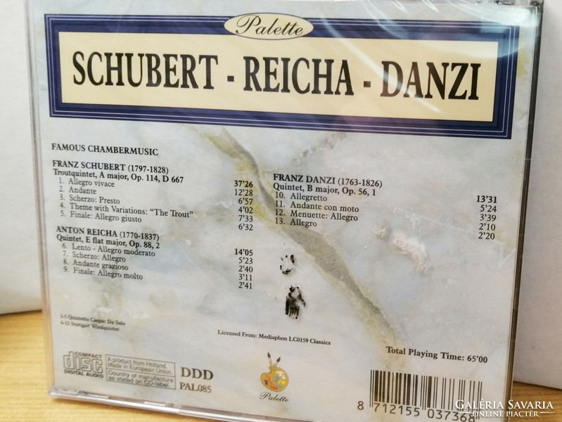 Komolyzenei CD párban. Brahms, Schubert-Reicha-Danzi