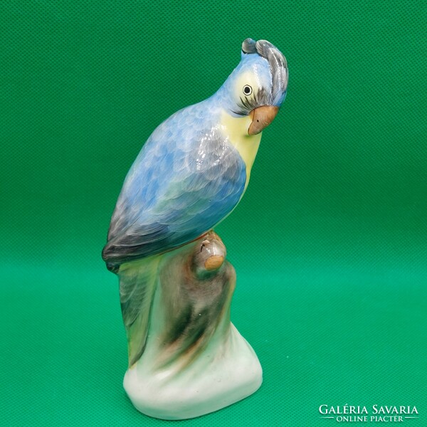 Ritka gyűjtői Bodrogkeresztúri kerámia papagáj figura