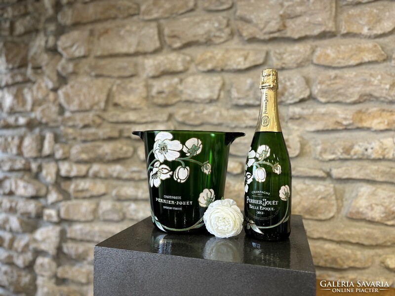 Perrier-Jouët Champagne kézzel festett pezsgőhűtő a Belle Epoque sorozatból tervezte Emile Gallé