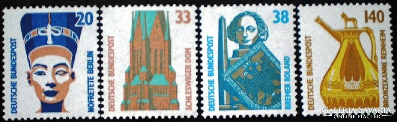 N1398-401 / Németország 1988 Látványosságok V. bélyegsor postatiszta