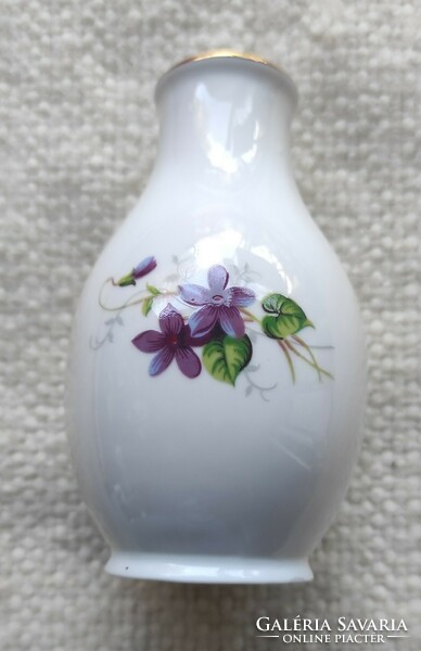 Kis mutatós Hollóházi porcelán váza Weiss Manfréd logoval