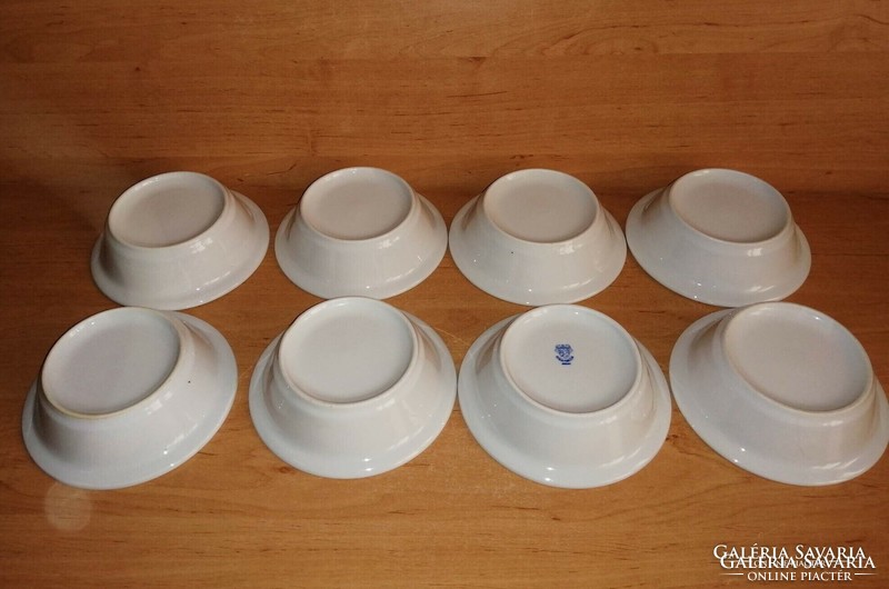 Alföldi porcelán fehér kompótos savanyúságos tányér tálka 8 db egyben (ap)