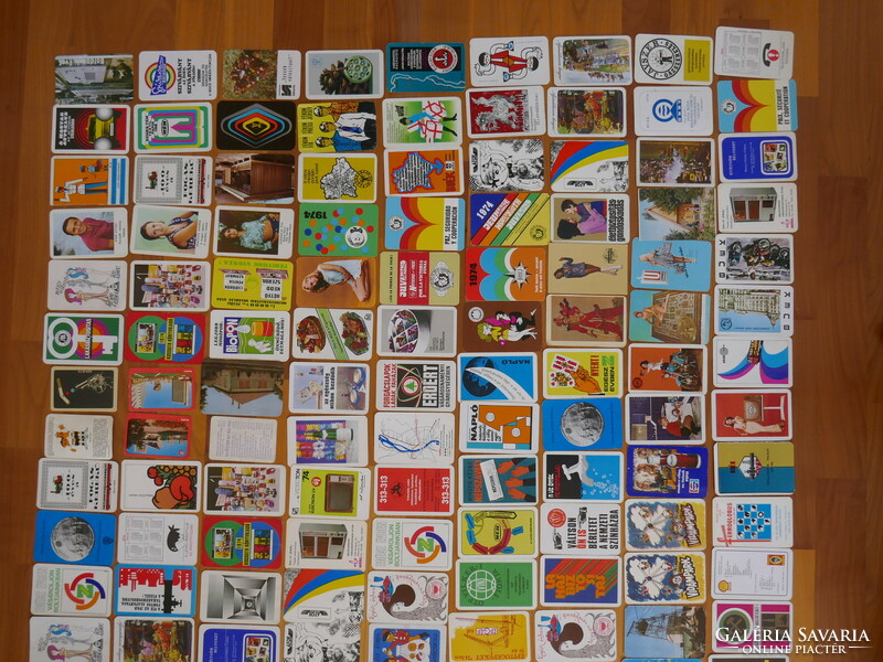 Card calendar collection 160 pieces from 1974 50 years