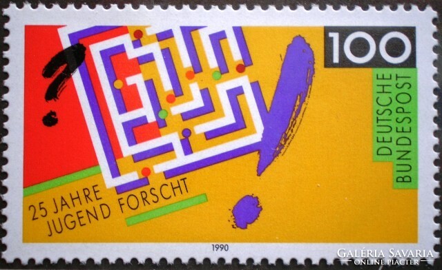 N1453 / Németország 1990 Ifjúságkutatás bélyeg postatiszta