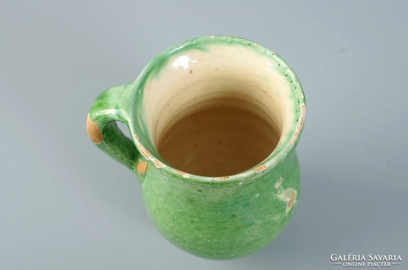 Folk potter's mug of sleeping milk, sour cream bastard tata