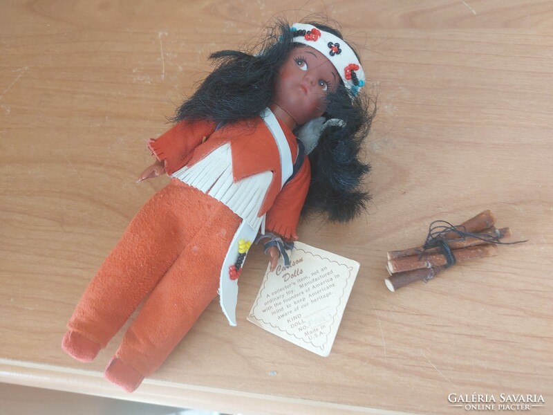 Vintage Carlson Dolls Negro Indian Girl Doll