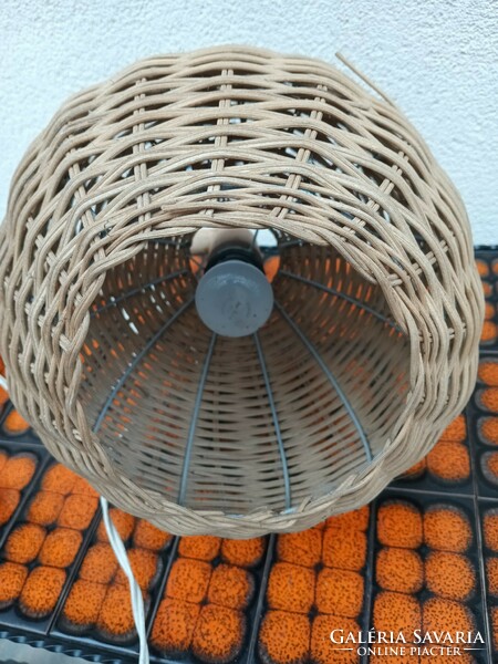 Vintage cane rattan wall lamp. Negotiable.