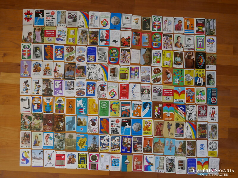 Card calendar collection 160 pieces from 1974 50 years
