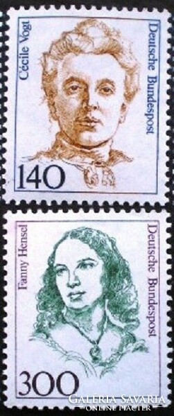 N1432-3 / Németország 1989 Híres Nők IX. bélyeg postatiszta