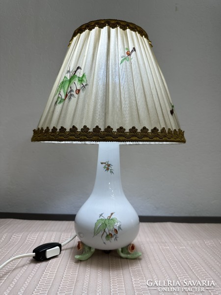 Herend lamp, Hecsedli, with rosehip pattern
