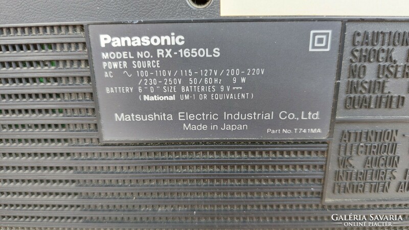 Panasonic rx-165ols cassette radio tape recorder