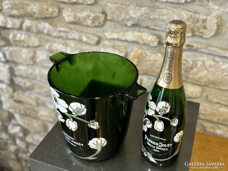 Perrier-Jouët Champagne kézzel festett pezsgőhűtő a Belle Epoque sorozatból tervezte Emile Gallé