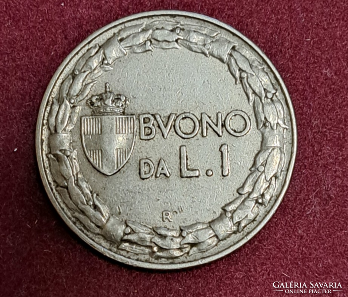 1922. Italy 1 lira (1658)