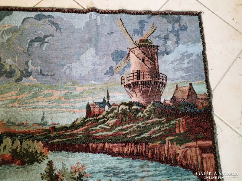 German landscape - tapestry woven wall covering, tapestry