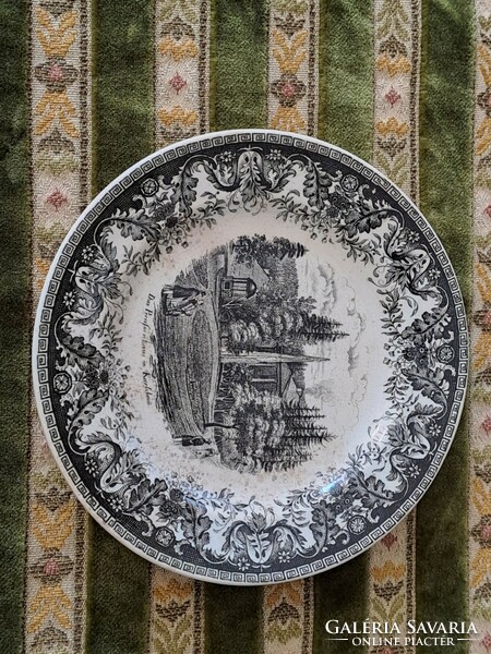 Antik fajansz tányér 14 cm