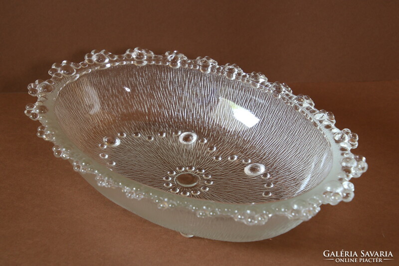 Masserini barocco Italian bubble oval bowl, 50s-60s
