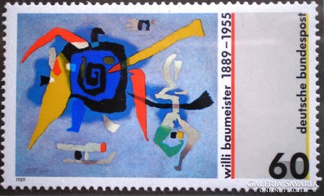 N1403 / Németország 1989 Willi Baumeister festő bélyeg postatiszta