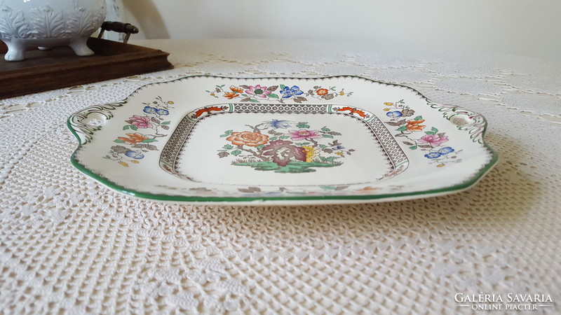 Antique English copeland spode faience centerpiece with handles, seller