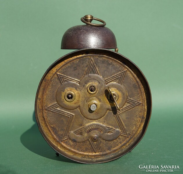 Antique Junghans alarm clock rarity Sándor Boros watchmaker and jeweler Szolnok Kintzler House
