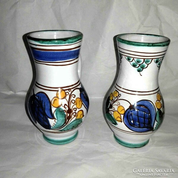 Habán bokály folk-style ceramic spout/vase - even in pairs