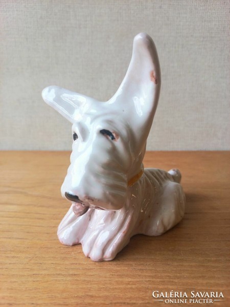 Antique Hungarian ceramic dog. Galasko