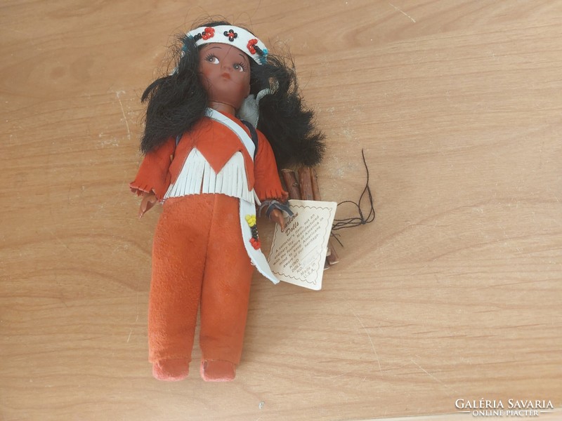 Vintage Carlson Dolls néger indián kislány baba