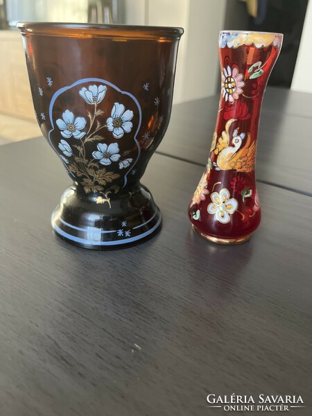 Bider glass vase goblet