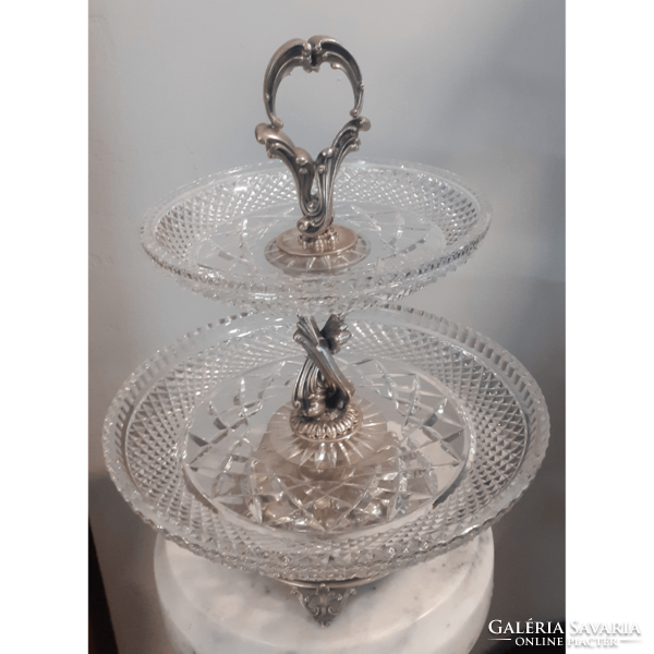 Pair of silver cookie trays m01548