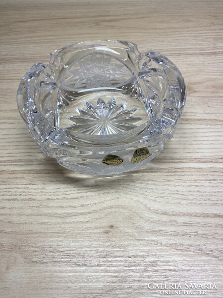 Cut crystal ashtray