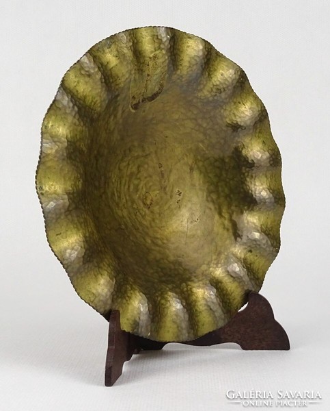 1Q946 hand-hammered Austrian art deco copper bowl serving bowl Vienna 14.7 Cm