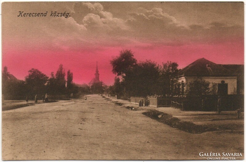 B - post 263 clean Hungarian cities and towns: kerecsend 191* (baross printing house eger)