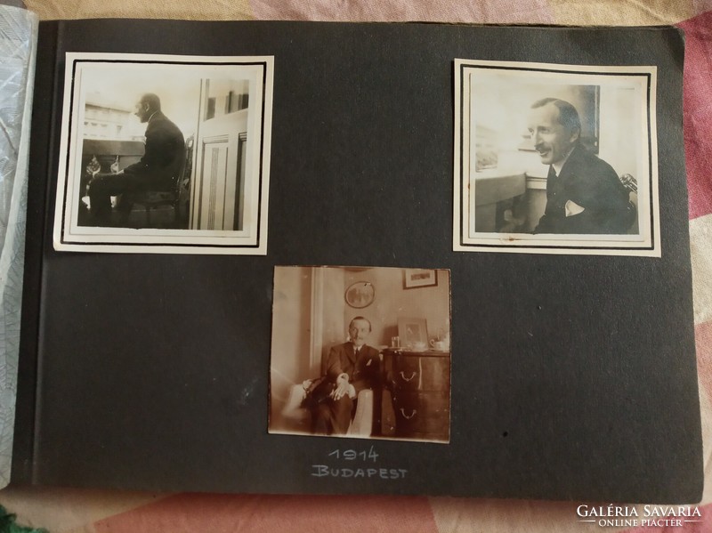 Vadász Miklós festőművészről készült fotók, albumban 1914-1921