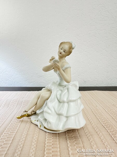 Wallendorf ballerina, flawless, 17cm.