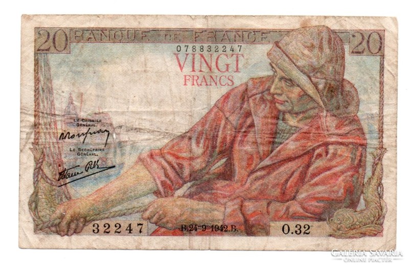 20 Francs 1942 France