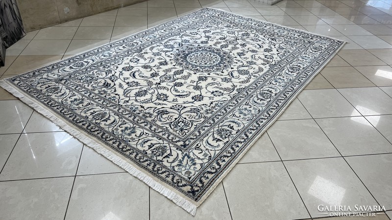 Huge sale Iranian nain silk contour handmade Persian carpet 200x290cm